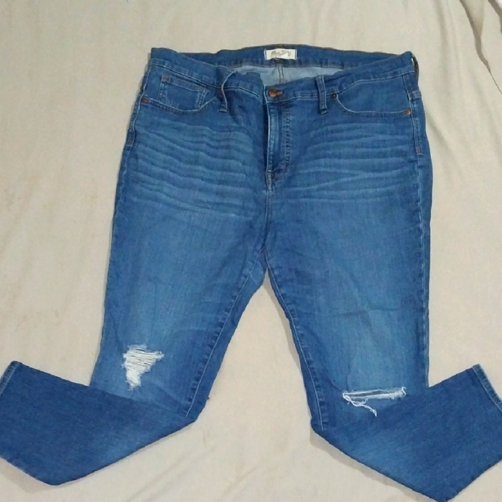 Madewell 9" High Rise Skinny Crop Jeans 34